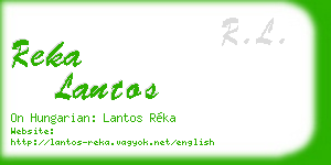 reka lantos business card
